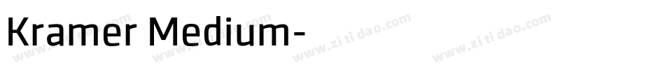 Kramer Medium字体转换